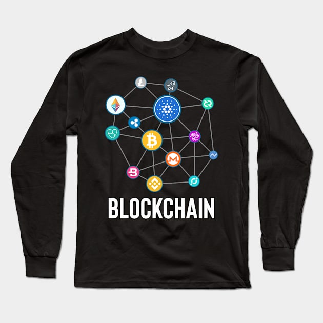 blockchain Long Sleeve T-Shirt by WiZ Collections